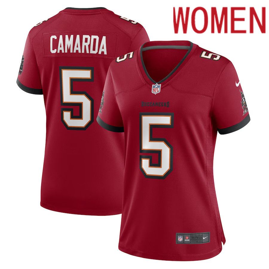Women Tampa Bay Buccaneers 5 Jake Camarda Nike Red Game Player NFL Jersey